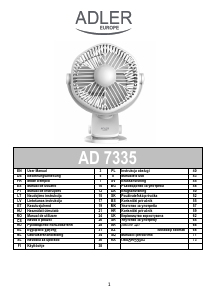 Használati útmutató Adler AD 7335 Ventilátor