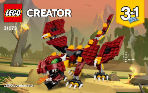 Manual Lego set 31073 Creator Mythical creatures