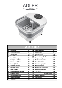 Manual Adler AD 2182 Banho de pés