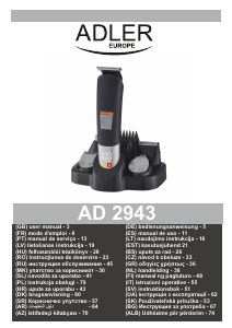 Priročnik Adler AD 2943 Lasna sponka