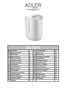 Manual Adler AD 7971 Humidifier