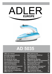 Priručnik Adler AD 5035 Glačalo