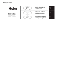 Rokasgrāmata Haier HB26FSSAAA Ledusskapis ar saldētavu