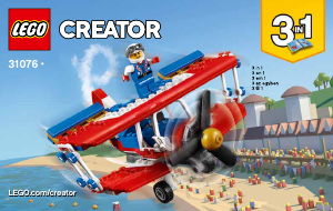 Bruksanvisning Lego set 31076 Creator Våghalsigt stuntplan
