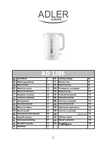 Priručnik Adler AD 1386 Čajnik