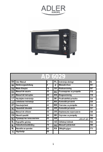 Прирачник Adler AD 6029 Рерна