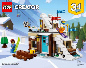 Manual Lego set 31080 Creator Modular de férias de inverno