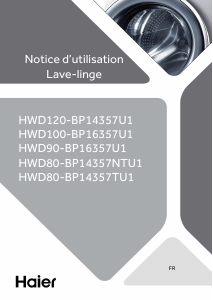 Mode d’emploi Haier HWD80-BP14357N TU1 Lave-linge séchant
