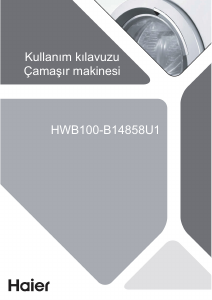 Kullanım kılavuzu Haier HWB100-B14858U1 Çamaşır makinesi