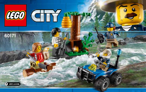 Bedienungsanleitung Lego set 60171 City Verfolgung durch die Berge