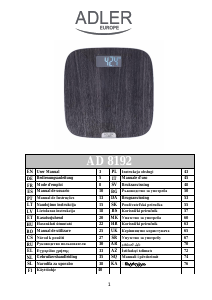 Manual Adler AD 8192 Cântar