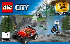 Käyttöohje Lego set 60172 City Soratietakaa-ajo