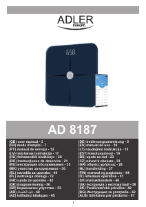 Priročnik Adler AD 8187 Tehtnica