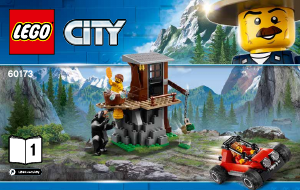 Manual Lego set 60173 City Detenção na montanha