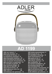 Priručnik Adler AD 1199 Zvučnik