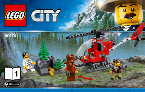 Manuál Lego set 60174 City Horská policejní stanice