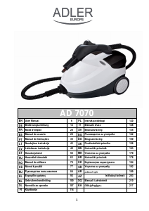 Vadovas Adler AD 7070 Garų valiklis