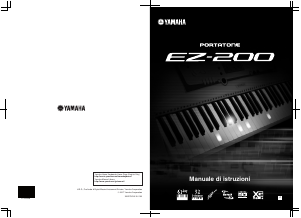 Manuale Yamaha EZ-200 Portatone Tastiere digitale