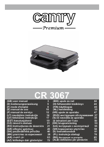 Manuale Camry CR 3067 Grill a contatto