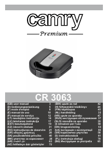 Manuale Camry CR 3063 Grill a contatto