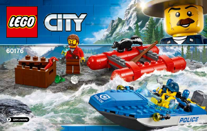 Handleiding Lego set 60176 City Wilde rivierontsnapping