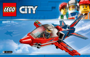 Brugsanvisning Lego set 60177 City Luftshowjet