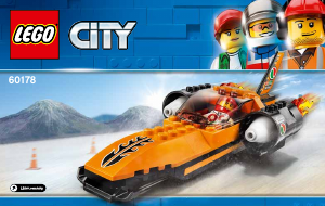 Manual de uso Lego set 60178 City Coche experimental