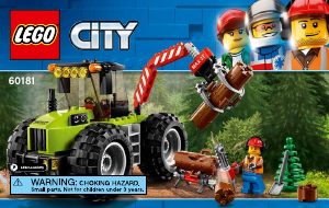 Manual de uso Lego set 60181 City Tractor forestal