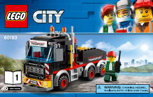 Manual Lego set 60183 City Transporte de carga pesada