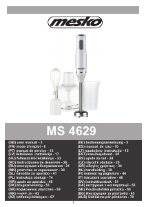 Manual Mesko MS 4629 Hand Blender