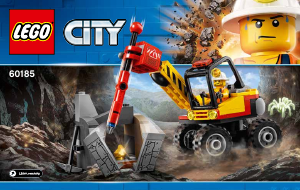 Mode d’emploi Lego set 60185 City L'excavatrice avec marteau-piqueur