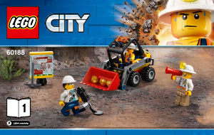 Käyttöohje Lego set 60188 City Kaivosammattilaisten työmaa