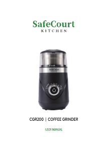 Bruksanvisning Safecourt CGR200 Kaffekvarn