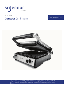 Bedienungsanleitung Safecourt CG300 Kontaktgrill