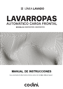 Manual de uso Codini ANAFA6010G Lavadora