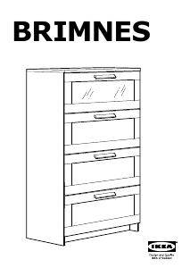 Mode d’emploi IKEA BRIMNES (4 drawers) Commode