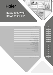 Vadovas Haier HCW7819EHMP Šaldytuvas-šaldiklis