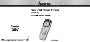 Bedienungsanleitung Hama 00040081 1in1 Fernbedienung