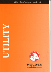 Manual Holden VU Commodore Utility (2000)