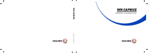 Bruksanvisning Holden WN Caprice (2016)