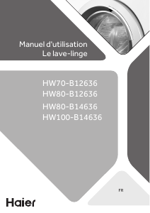 Mode d’emploi Haier HW80-B14636 Lave-linge