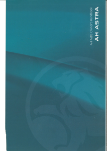 Manual Holden AH Astra (2005)