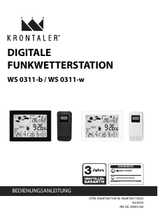Manual de uso Krontaler WS-0311-b Estación meteorológica