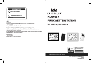 Manual de uso Krontaler WS-0310-b Estación meteorológica