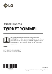 Bruksanvisning LG RHA1008NWKB Tørketrommel