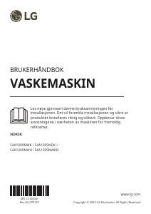 Bruksanvisning LG F4A1009NWH Vaskemaskin