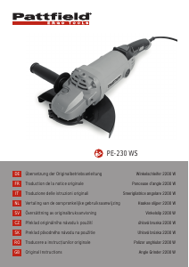 Bedienungsanleitung Pattfield PE-230 WS Winkelschleifer