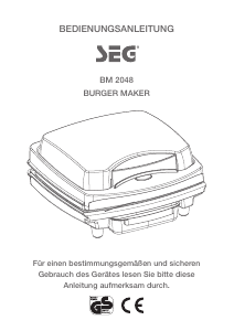 Bedienungsanleitung SEG BM 2048 Kontaktgrill