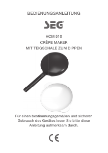 Bedienungsanleitung SEG HCM 510 Crêpes Maker