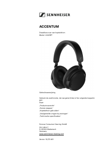 Handleiding Sennheiser Accentum Koptelefoon